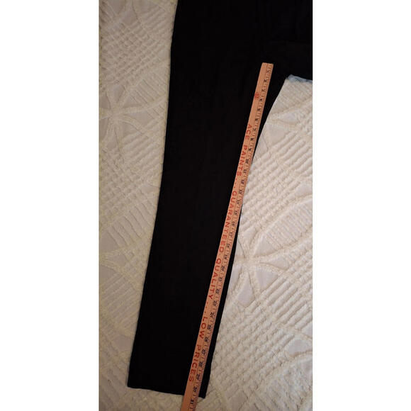 H&M Women's Size 32 Black Pinstripe Slim Fit Dress Pants Mid Rise Trousers Pants - Picture 2 of 8